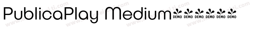 PublicaPlay Medium字体转换